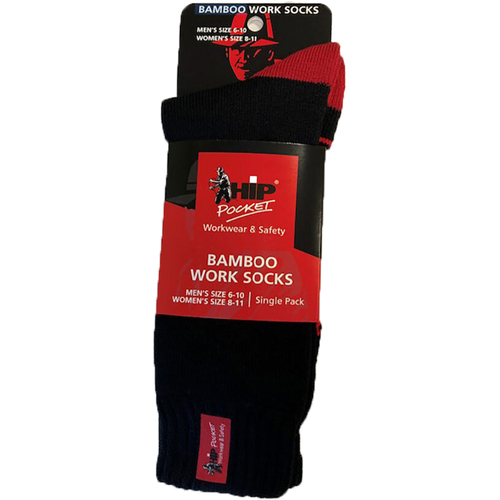 WORKWEAR, SAFETY & CORPORATE CLOTHING SPECIALISTS - Hip Pocket 3 Yarn Work Socks - Single Pack