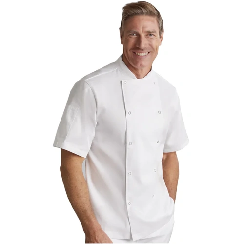 WORKWEAR, SAFETY & CORPORATE CLOTHING SPECIALISTS Zest Mens S/S Chef Jacket