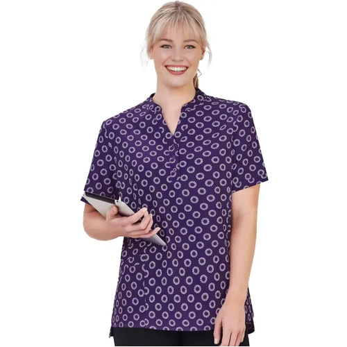 WORKWEAR, SAFETY & CORPORATE CLOTHING SPECIALISTS Florence Womens Daisy Print S/S Tunic