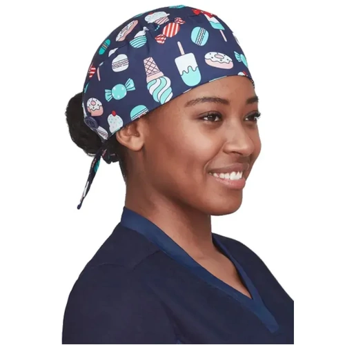 WORKWEAR, SAFETY & CORPORATE CLOTHING SPECIALISTS Printed Unisex Scrub Cap