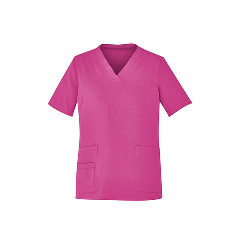 WORKWEAR, SAFETY & CORPORATE CLOTHING SPECIALISTS - PINK RIBBON U Scrub Top