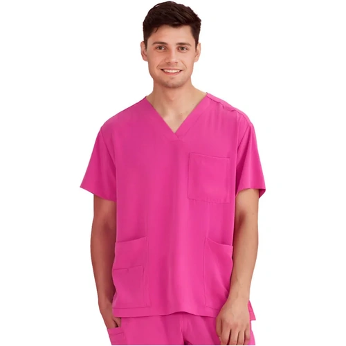 WORKWEAR, SAFETY & CORPORATE CLOTHING SPECIALISTS PINK RIBBON U Scrub Top