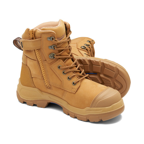 WORKWEAR, SAFETY & CORPORATE CLOTHING SPECIALISTS - RotoFlex Wheat water-resistant nubuck 150mm zip sided safety boot