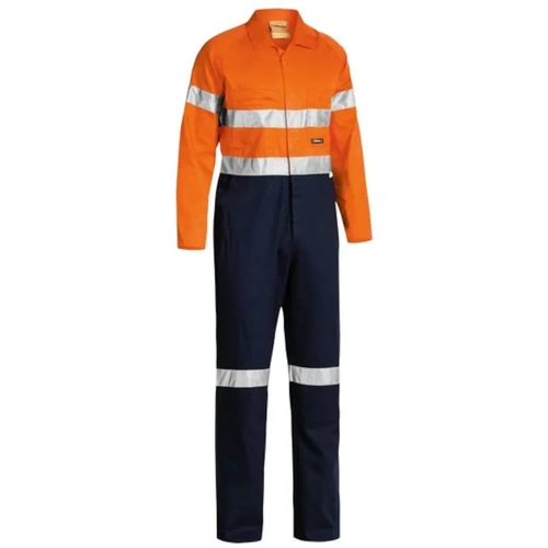 WORKWEAR, SAFETY & CORPORATE CLOTHING SPECIALISTS - 2 Tone Hi Vis Lightweight Coveralls 3M Reflective Tape 