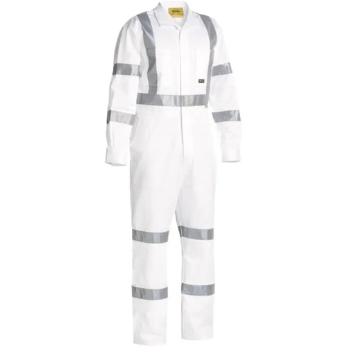 WORKWEAR, SAFETY & CORPORATE CLOTHING SPECIALISTS Taped Night Cotton Drill Coverall