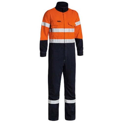 WORKWEAR, SAFETY & CORPORATE CLOTHING SPECIALISTS - Tencate Tecasafe® Plus Taped Two Tone Hi Vis Engineered Fr Vented Coverall