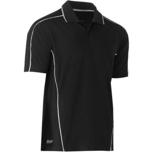 WORKWEAR, SAFETY & CORPORATE CLOTHING SPECIALISTS - COOL MESH POLO WITH REFLECTIVE PIPING