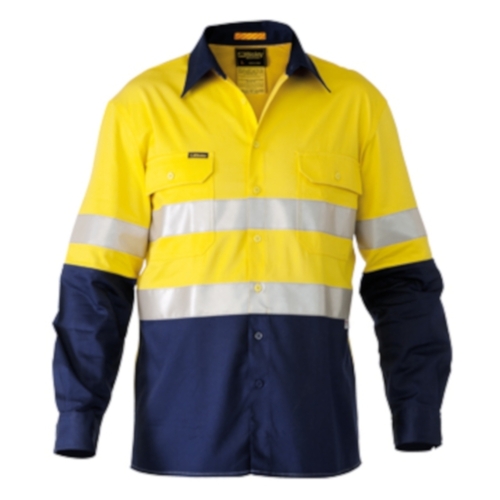 WORKWEAR, SAFETY & CORPORATE CLOTHING SPECIALISTS 3M Taped Hi Vis Industrial Cool Vented Shirt - Long Sleeve