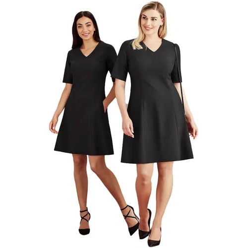 WORKWEAR, SAFETY & CORPORATE CLOTHING SPECIALISTS Siena - Womens Extended Short Sleeve Dress