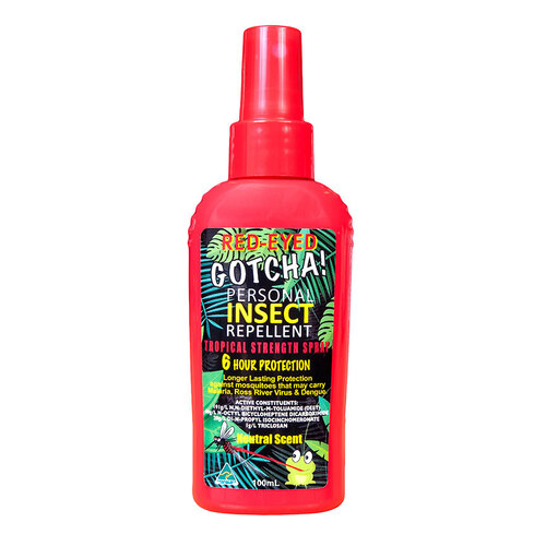 WORKWEAR, SAFETY & CORPORATE CLOTHING SPECIALISTS - Red-Eyed Gotcha Insect Repellent 100ml Pump