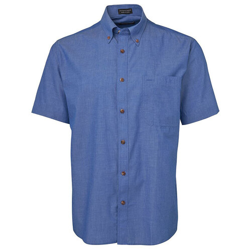 WORKWEAR, SAFETY & CORPORATE CLOTHING SPECIALISTS JB's Short Sleeve Indigo Chambray Shirt