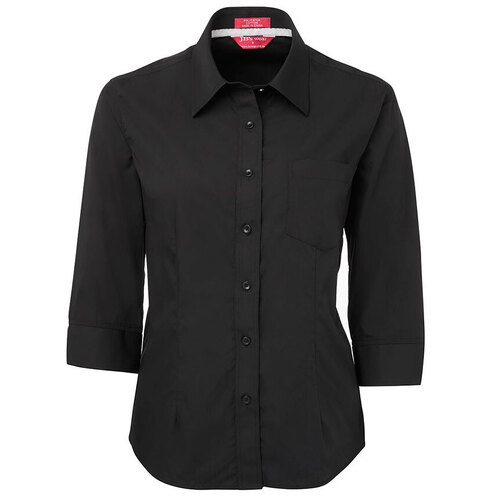 WORKWEAR, SAFETY & CORPORATE CLOTHING SPECIALISTS - JB's Ladies Contrast Placket 3/4 Shirt