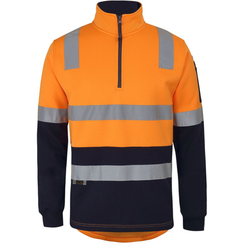 WORKWEAR, SAFETY & CORPORATE CLOTHING SPECIALISTS Jb's 1/2 Zip Aust. Rail (D+N) Fleece Sweater