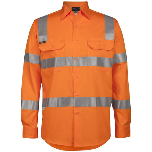 WORKWEAR, SAFETY & CORPORATE CLOTHING SPECIALISTS - JB's HV (D+N) L/S 150G Vic Rail W/Shirt