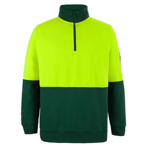 WORKWEAR, SAFETY & CORPORATE CLOTHING SPECIALISTS - JB's Hi Vis 1/2 Zip Fleecy Sweat