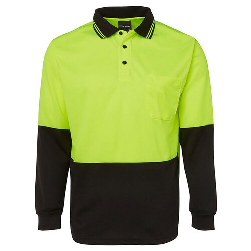 WORKWEAR, SAFETY & CORPORATE CLOTHING SPECIALISTS - JB's HI VIS L/S TRAD POLO 1