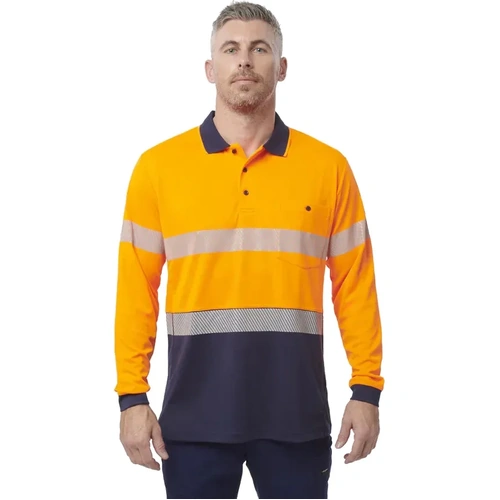 WORKWEAR, SAFETY & CORPORATE CLOTHING SPECIALISTS Workcool - Hyperfreeze Spliced Taped Polo - Long Sleeve