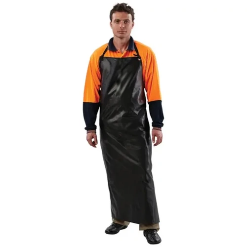 WORKWEAR, SAFETY & CORPORATE CLOTHING SPECIALISTS - PVC Apron 90cm X 120cm Black