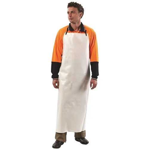 WORKWEAR, SAFETY & CORPORATE CLOTHING SPECIALISTS PVC Apron 90cm X 120cm White