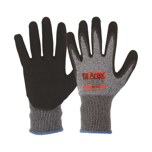 WORKWEAR, SAFETY & CORPORATE CLOTHING SPECIALISTS - ARAX Wet Grip. ARAX Liner with Nitrile Dip Palm