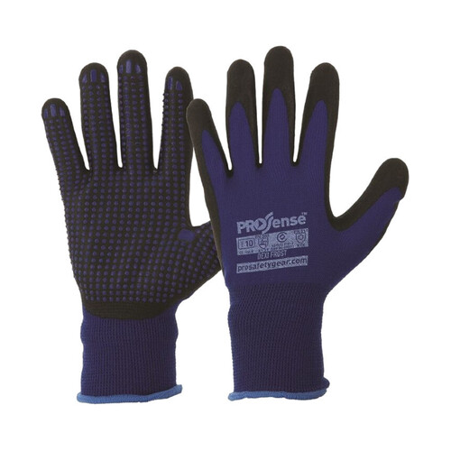 WORKWEAR, SAFETY & CORPORATE CLOTHING SPECIALISTS - DEXI-FROst Breathable Nitrile Dip with Dots on Winter Liner