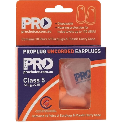 WORKWEAR, SAFETY & CORPORATE CLOTHING SPECIALISTS - ProBULLET UNCORDED Earplugs Class 5, 27dB