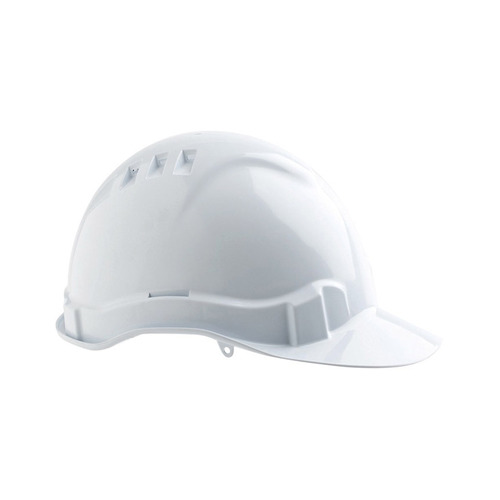 WORKWEAR, SAFETY & CORPORATE CLOTHING SPECIALISTS V6 Hard Hat Vented Pushlock Harness - White