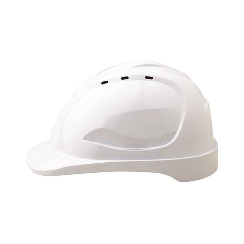 WORKWEAR, SAFETY & CORPORATE CLOTHING SPECIALISTS - V9 Hard Hat Vented Pushlock Harness - White