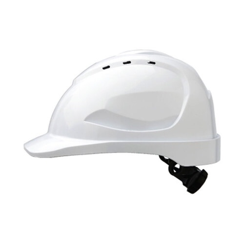 WORKWEAR, SAFETY & CORPORATE CLOTHING SPECIALISTS V9 Hard Hat Vented Ratchet Harness - White