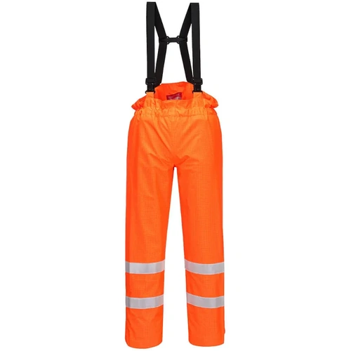 WORKWEAR, SAFETY & CORPORATE CLOTHING SPECIALISTS Bizflame Rain Unlined - Hi-Vis Antistatic Fr Pants