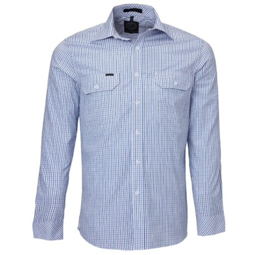 WORKWEAR, SAFETY & CORPORATE CLOTHING SPECIALISTS - Pilbara Men's Long Sleeve Shirt - Double Pockets