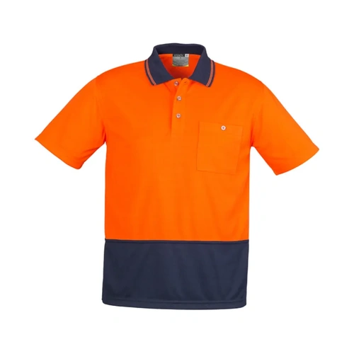 WORKWEAR, SAFETY & CORPORATE CLOTHING SPECIALISTS Unisex Hi Vis Basic Spliced S/S Polo