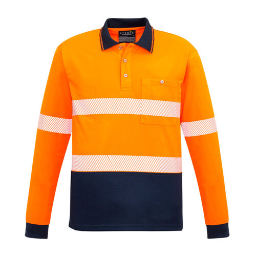 WORKWEAR, SAFETY & CORPORATE CLOTHING SPECIALISTS Unisex Hi Vis Segmented L/S Polo