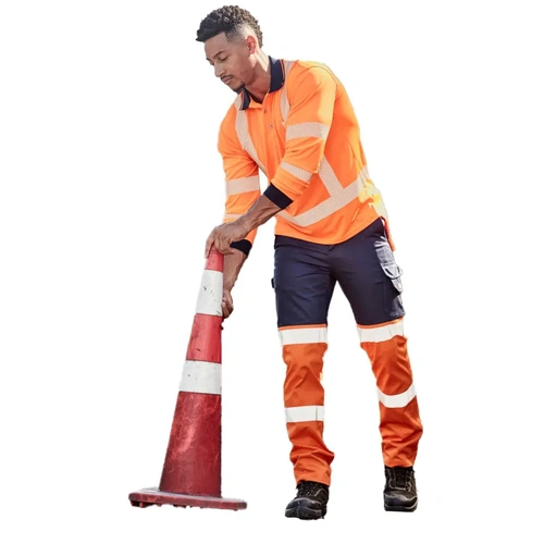 WORKWEAR, SAFETY & CORPORATE CLOTHING SPECIALISTS - Mens Bio Motion Hi Vis Taped Pant