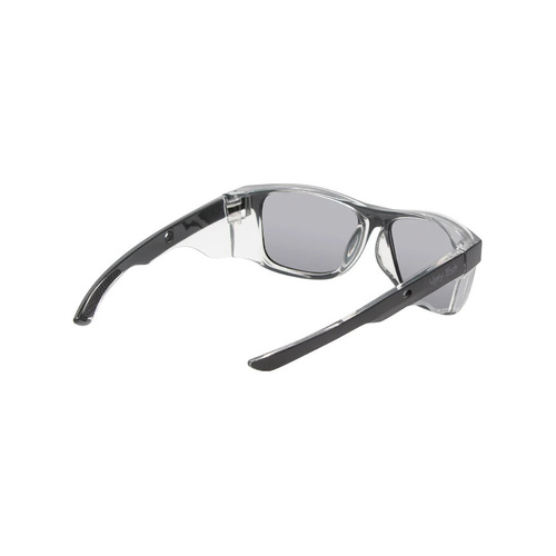 WORKWEAR, SAFETY & CORPORATE CLOTHING SPECIALISTS SPARKIE RSP545X MBL.SM - Matt Black Frame, Smoke Polarized Lens - Safety Polarized