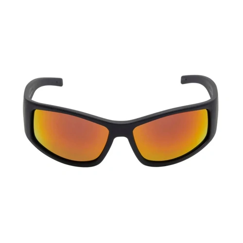 WORKWEAR, SAFETY & CORPORATE CLOTHING SPECIALISTS FLEX RSU5507 MBL.O - Matt Black Frame, Orange Revo Lens - Unbreakable Safety Sunglasses