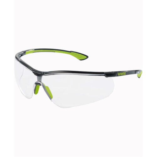 WORKWEAR, SAFETY & CORPORATE CLOTHING SPECIALISTS - sportstyle black/green, Clear THS lens