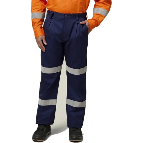 WORKWEAR, SAFETY & CORPORATE CLOTHING SPECIALISTS Foundations - Cotton Drill Pant with 3M Tape