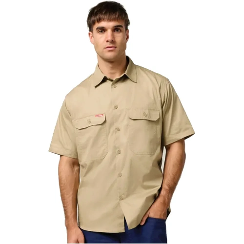 WORKWEAR, SAFETY & CORPORATE CLOTHING SPECIALISTS Core - Mens S/S L/weight Ventilated Shirt