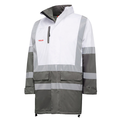 WORKWEAR, SAFETY & CORPORATE CLOTHING SPECIALISTS Foundations - BIOMOTION INFRASTRUCTURE TWO TONE JACKET WITH H FRONT X BACK TAPE