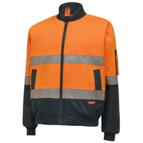 WORKWEAR, SAFETY & CORPORATE CLOTHING SPECIALISTS - Core - Hi-Visibility 2Tone Bomber Jacket With Hoop Tape